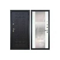 Входная металлическая дверь Лекс Гладиатор 3К Стиль с Зеркалом Ясень белый (панель №61)