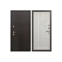 Входная металлическая дверь с терморазрывом Лекс Термо Сибирь 3К Сандал белый (панель №44)