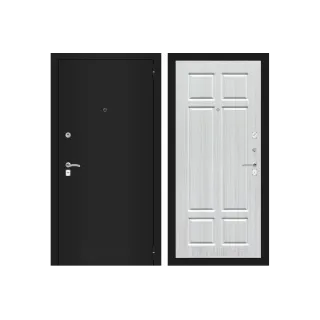 Входная дверь Labirint CLASSIC шагрень черная 08 - Кристалл вуд